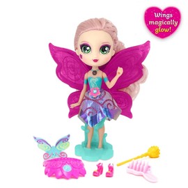 BFF Bright Fairy Friends Doll - Fairy Queen with Sparkling Wings, 6 Surprises and a Motion Activated Fairy House. Great Gift for Children Aged 3+