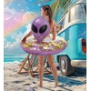 POZA Inflatable Alien Pool Float Tube - Heavy Duty Vinyl