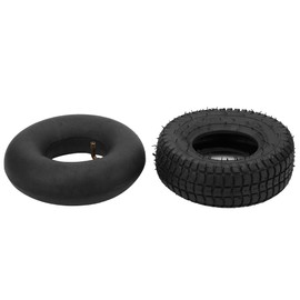 Elektrische Rollerreifen 9x3.50-4 Ersatz Innenrohr und Außenreifen Hohe Traktion für Nasse Trockene Straßen Schwarz