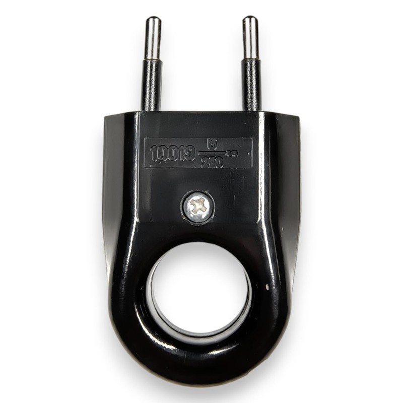 Flat Plug with Round Hole, Plug 230 V, 6 A,