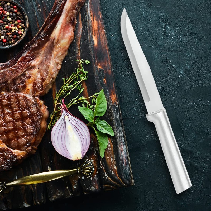 RADA Cutlery Stubby Butcher Knife (R106), 5.38" Stainless Steel Hollow