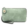 LOVESOME Women's Small Crossbody Bag Wristlet Clutch(Mint)