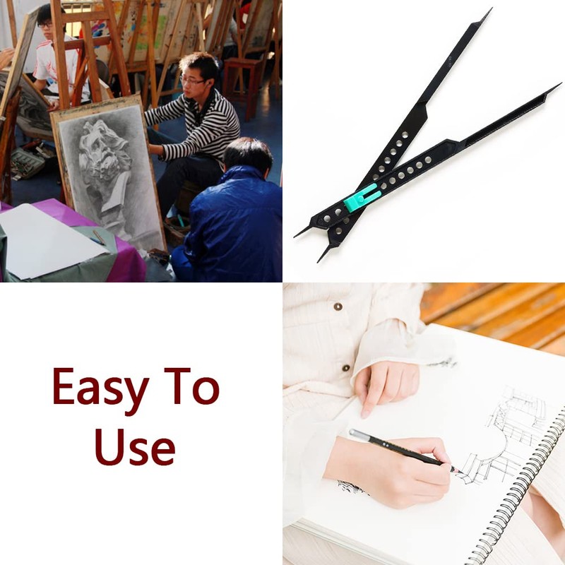 Proportional Dividers Drawing Measurement Caliper Tools Multifunctional Compass Ruler for