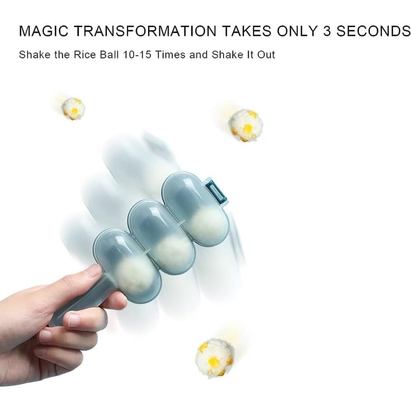 Rice Ball Maker - Shake & Mold Kit for Home