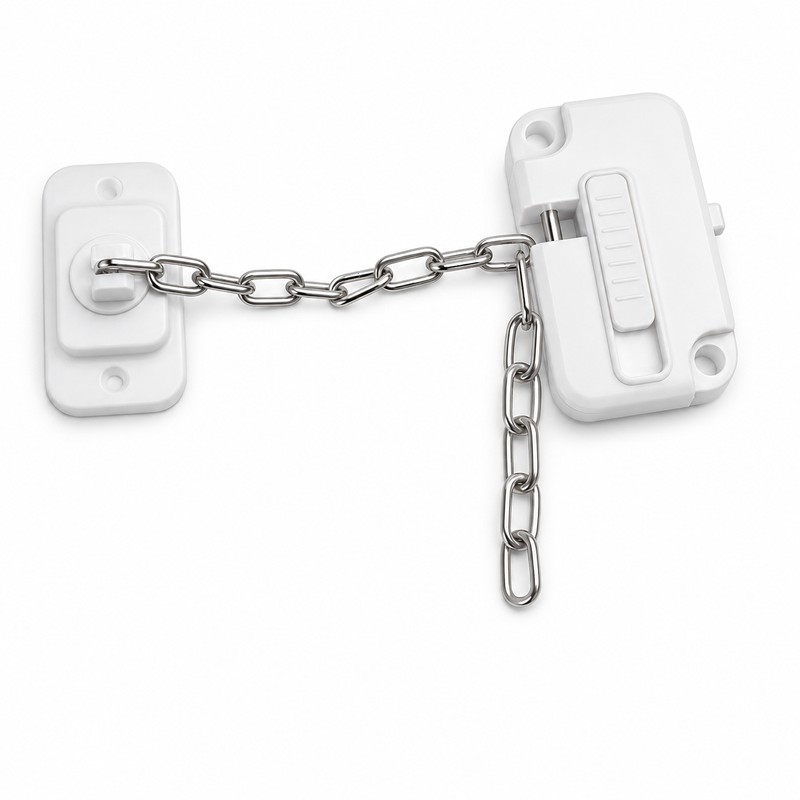 2 Pack No-Drill Child Safety Chain Lock for Windows and