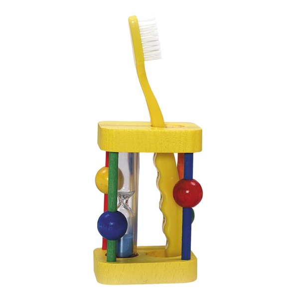Hess Wooden Toddler Toy Toothbrush Stand