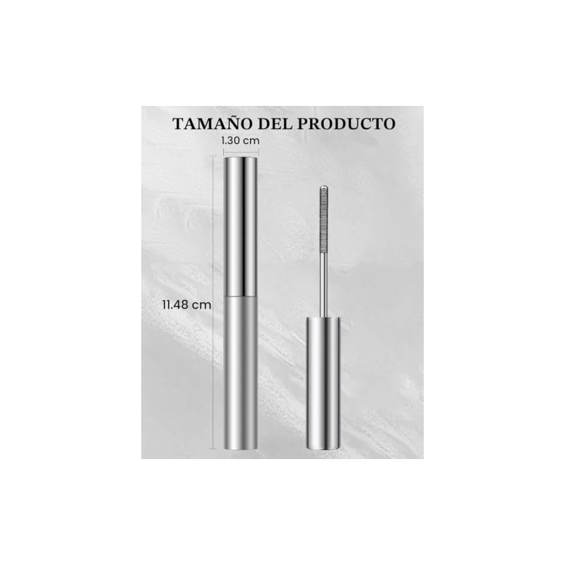 Bluemega Máscara de Rímel Negro 3D, Resistente al Agua, Black,