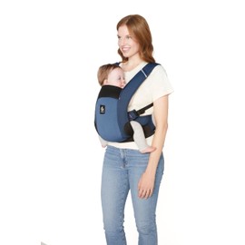 Ergobaby Away Baby Carrier, Travel Carrier for Babies and Toddlers (5.4-15.9 kg), 2 Positions Belly Carrier, Back Carrier, Baby Carrier, Midnight Blue