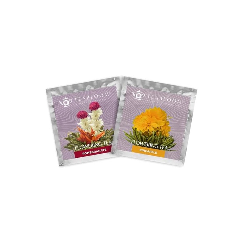 Teabloom Té De Flores Florecientes: Granada Y Piña. Cada Flor