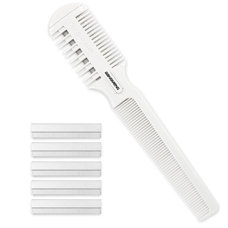 BANGMENG Hair Cutter Comb, Shaper Razor Comb, Split Ends Trimmer