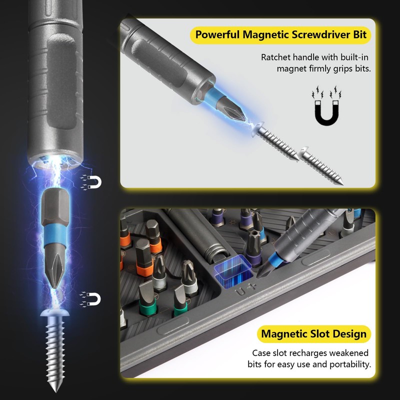 ELESULTRA Screwdriver Set 42 in 1 - Magnetic Screwdriver Sets,