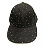 Capelli New York Black Women Adjustable Cap w/ Studs ONFA