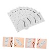 Healvian 50pcs Eyebrow Stencil Eyebrow Shaping Stickers Brow Grooming Template
