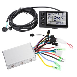 Controller 36 V 250 W 350 W, Waterproof LCD Display Motor Brushless Controller Kit, Motor Brushless Controller for Brushless Electric Bicycles (24 V/36 V 350 W)