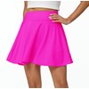 Afibi Women's Casual Basic Versatile Flared Pleated Mini Skater Skirt