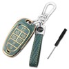 7 Buttons Key Fob Cover with Keychain,Car Key Fob Protector