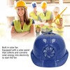 Hard Hat with Solar Fan Plastic Ventilated Safety Helmet Breathable