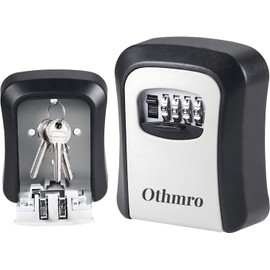 Key Safe Wall Mounted, Key Safe Box Outdoor All Metal Security Key Cabinet, Key Lock Box Outside Waterproof Lock Cabinet for Home Garage Elderly Parents Spare House Key