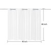 Wiplis Plastic Frosted PEVA Bathroom Window Curtain, No Hook Needed