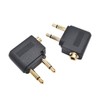 DWPVT 2pcs Airplane Airline Flight Adapters for Headphones, Flight Audio