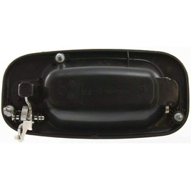 KarParts360 for Chevy Tahoe Exterior Door Handle Front Passenger Side Smooth Black 2000-2006 | Trim: All Submodels | GM1311131 | 15182417