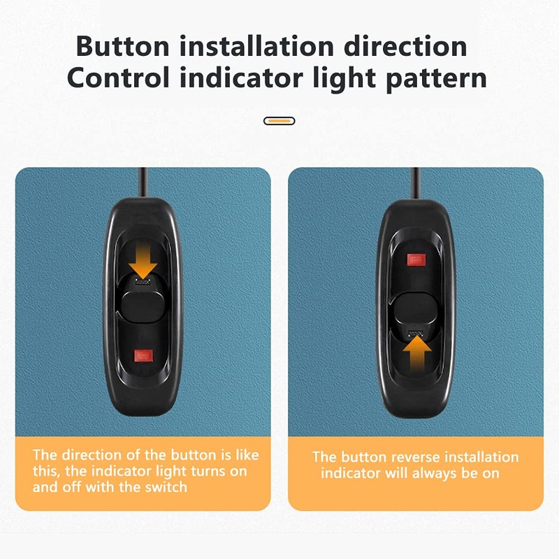 CYIOU 2Pcs Inline Switch Low Profile Torpedo Switch AC 250V