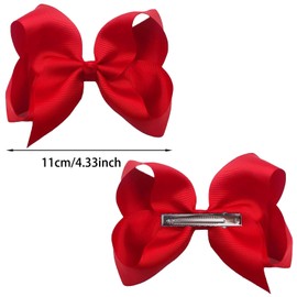 6 Pieces Bowknot Hair Clips with Duck Bill Clips, Elegant Hair Bobbles and Clips for Girls, Kids and Women, Great for Daily Use and Special Occasions