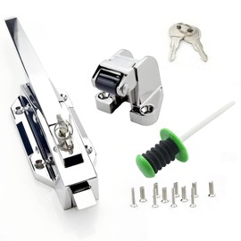 Adontze Walk in Cooler Door Handle,Freezer Door Handle, Freezer Door latches, Suitable for Freezer Door Locks, Oven Locks, Laboratory Door Locks, or Other Equipment (Base Height 1.8inch)