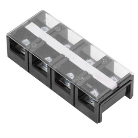 Screw Terminal Strip, Double Row, Electrical Accessories, Industrial Connector, Electrically Insulated Terminal Strip, AC600V 100A (8 Points)