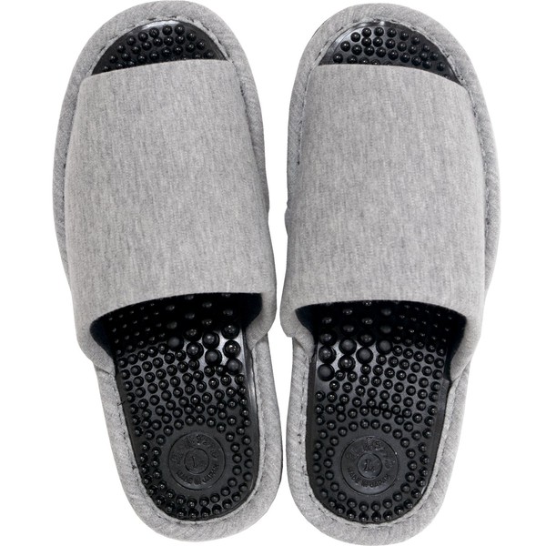 OKA Washable Health Slippers Unisex L Size (Foot Size: Approx. 9.4 - 9.8 inches (24 - 25 cm) (Gray)