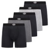 Dickies 5 Pack Mens Boxer Briefs With Pouch, Moisture Wicking
