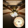 JACKYLED UL Listed E26 to E12 Adapter, Medium E26 E27