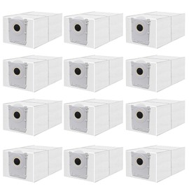 12 Sacchetti per DEEBOT X9 Pro/X8 Omni, T50/T50 Max/T50 Pro Omni, T80 OMNI, T30C Pro OMNI Aspirapolvere, Accessori per Sacchetti per Aspirapolvere al Carbone Attivo