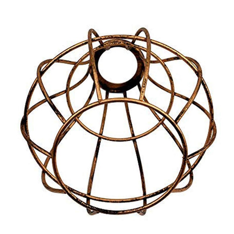 LEDSone Modern Easy Fit Geometric Vase Shape, Metal Wire Cage