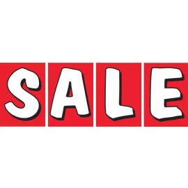Unbranded  CAR DEALER LOT VINYL WINDSHIELD BANNER SIGN SALE RED WHITE 4 PCS SET HEAVY DUTY