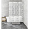 Kleine Wolke Duschvorhang Vinyl GRAFICO in Anthrazit mit 180x200 cm
