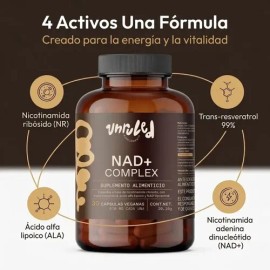 NAD+ Complex Unruled de 670mg para Energía y Longevidad Celular