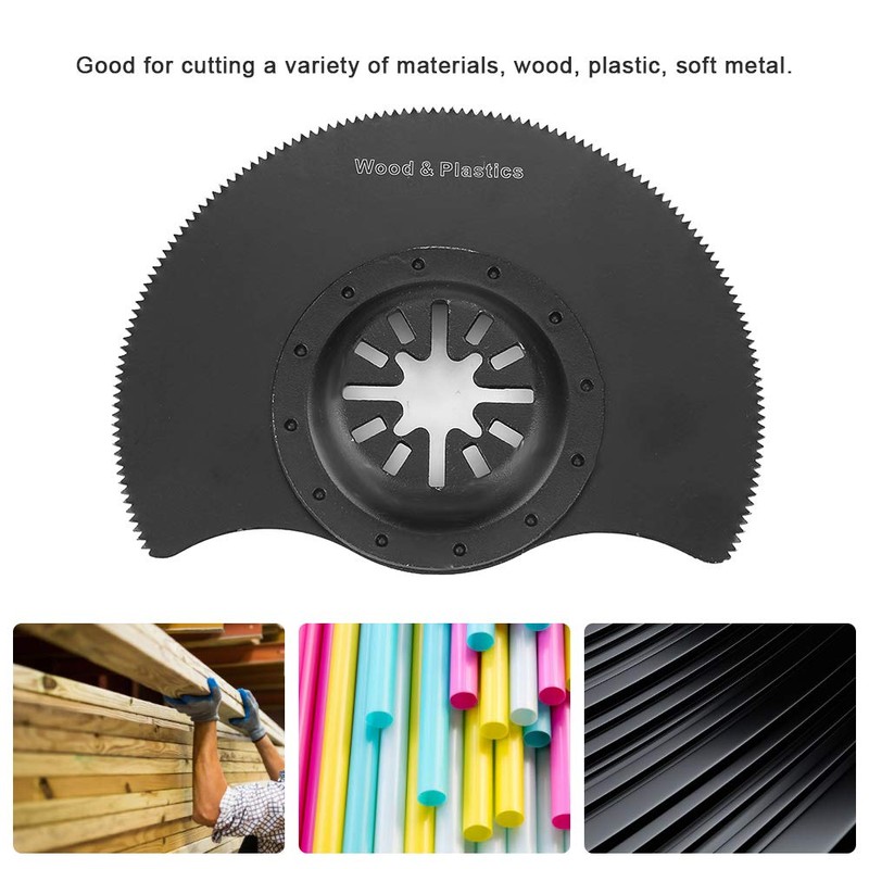 5pcs Semi-circular Oscillating Saw Blade，Diameter 88mm High-carbon Steel Multi Tool