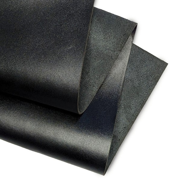 Real Leather Sheets | Full Grain Tooling Leather | Jet