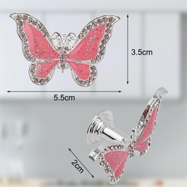 ZH-ZHENGHENG 6 Pack Cabinet Knobs and Drawer Pulls - Elegant Butterfly Design, Durable and Stylish Hardware for Cabinets and Drawers, Easy to Install, Perfect for Home and Office Furniture Upgrades