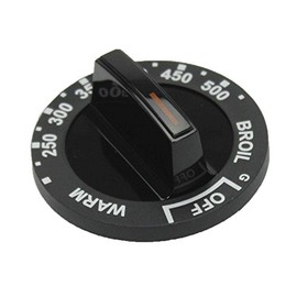 Pomo termostato para horno de gas para Electrolux 5303131953 AP2559355 PS454121 - negro - Top Quality