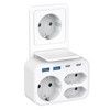Multiple Plug for Sockets, 3 Sockets with 2 USB A