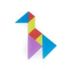 Miniland 32163 Tangram Game for Light Tables, Multi-Colour, M