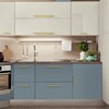 CCHONG 5 Pack Gold Stainless Steel Modern Cupboard Handles (150mm