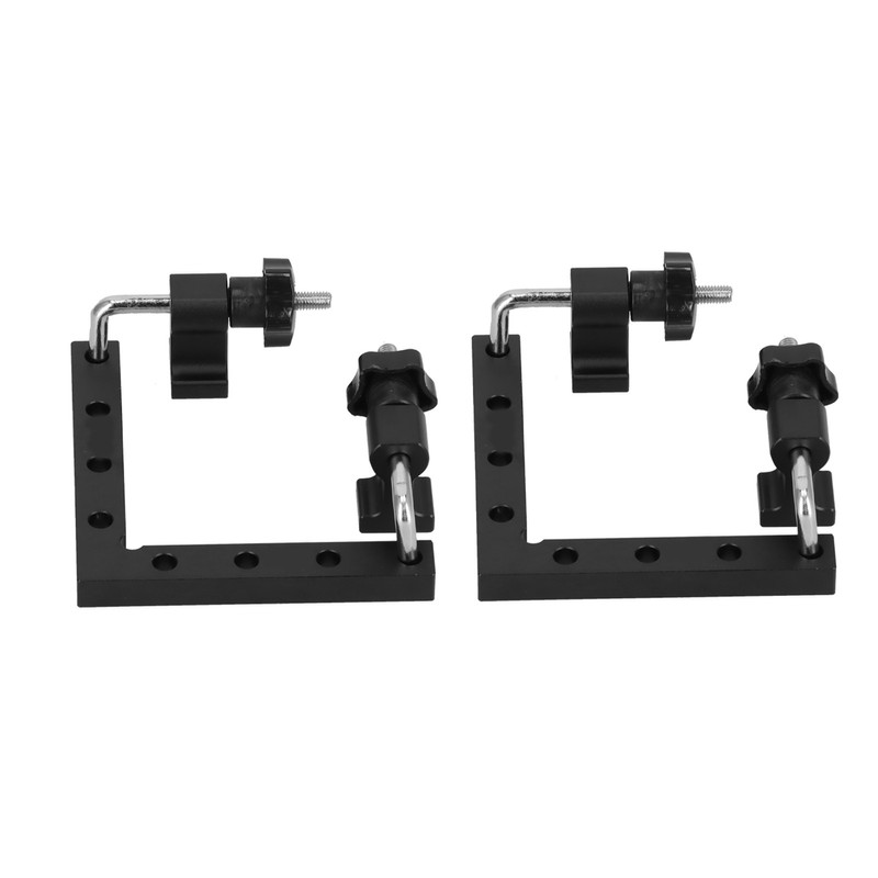2pcs 90 Degree Positioning Squares L Shape Black Splicing Fixed