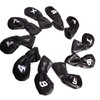Andux 10Pack PU Golf Irons Club Head Covers with Number