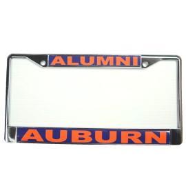 AUBURN License Plate Frame, Polished Chrome, ALUMNI/AUBURN   0373
