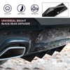 JMTBNO 4pcs Universal Curved Shape Rear Bumper Diffuser Shark Fin