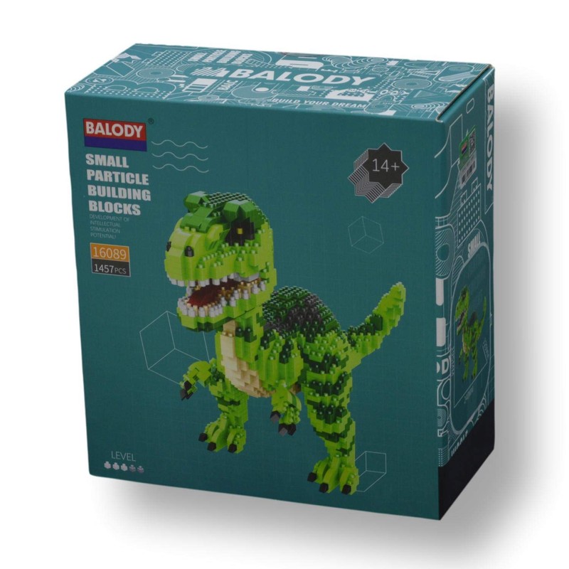 Balody Built-Up Figure with Nano Blocks Dinosaur Velociraptor