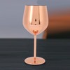 Wine Goblet Stainless Steel Beautiful Elegant Metal Champagne Goblet for